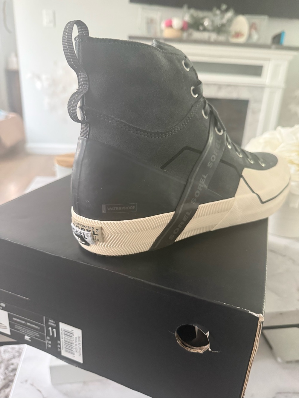 Sorel Leather Sneakers NWT- High-Top Grit Sneaker Boot - Picture 7 of 16
